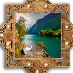 PnF Brown & Green Wooden Painting Wall Art-picture-27