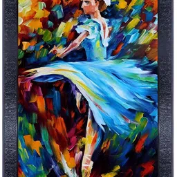 PnF Black & Blue Wooden Abstract Painting Wall Art-image-87