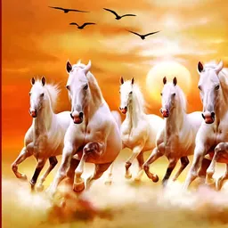 Wallpics Orange & White Birds and Animals Paper Paintings Wall Art-image-42