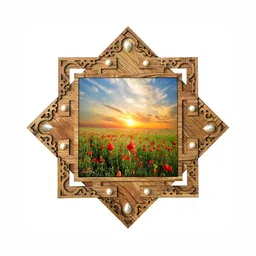 PnF Beige & Green Wooden Floral and Botanical Wall Art-picture-14