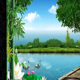 PnF Black & Blue Wooden Floral and Botanical Wall Art-picture-32