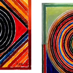 Adventures India Black & Yellow 2 Pieces Abstract Wooden Wall Arts-picture-31