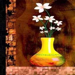 PnF Black & White Wooden Floral and Botanical Wall Art-image-93