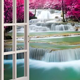 British Terminal White & Pink High Quality Printed Waterproof Wall Sticker-picture-25
