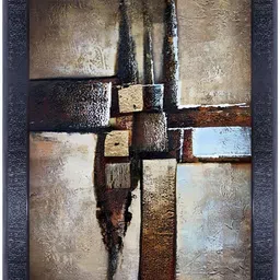 PnF Black & Brown Abstract Painting Wall Art-image-11