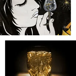 Adventures India Black & White 2Pcs Wooden Other Wall Paintings-picture-28