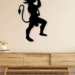 ARTROOMS Black Hanuman Metal Wall Hanging-picture-42