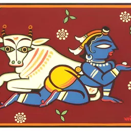 Adventures India Black & Red Wooden Painting Wall Art-image-23