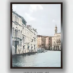 INDIAN CLASSIC ART Grey & Black Canvas Paintings Wall Art-image-43