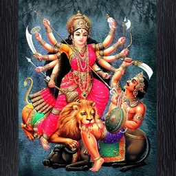 PnF Black & Pink Wooden Religious Wall Painting-picture-36