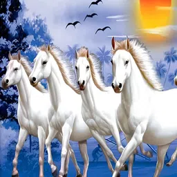 Wallpics White & Blue Birds & Animals Printed Wall Poster-image-80