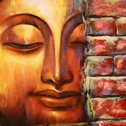Wallpics Brown & Gold Toned Religious Wall Poster-picture-29