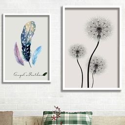 SAF Set Of 2 Modern Art UV Textured Framed Wall Painting-picture-29