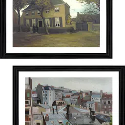 Adventures India Grey & Green 2 Pieces Wooden Painting Wall Art-picture-14