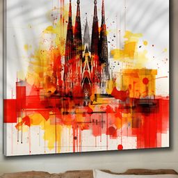 SAF White & Red Wooden Floral & Botanical Wall Art-picture-9