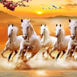 Wallpics Orange & White Printed High Quality Fully Waterproof Vinyl Sticker Poster-image-61