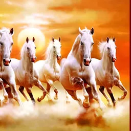 Wallpics Orange & White Birds and Animals Paper Painting Wall Art-image-27