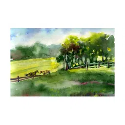 Inephos Green & White Printed Wall Art-picture-20