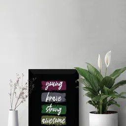 SAF Black & White Motivational Painted Wall Art-image-66