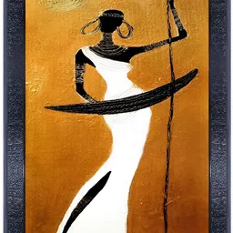 PnF Orange & White Wooden Painting Wall Art-picture-20