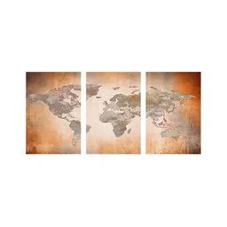 999Store Brown & Orange 3 Piece Canvas Other Painting Wall Arts-picture-17