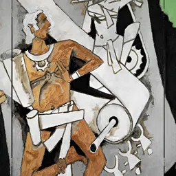 Adventures India Green & Grey Wooden Painting Wall Art-image-12