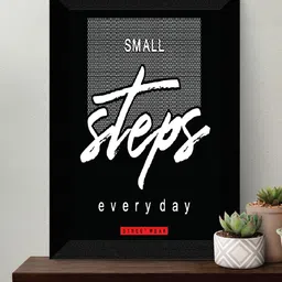 SAF Black & Grey Motivational Painted Framed Wall Art-picture-36