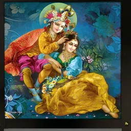 PnF Black & Blue Wooden Religious Wall Painting-picture-29