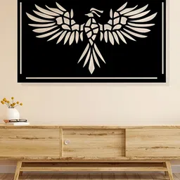 ARTROOMS Black Bird Textured Metal Wall Hanging-image-35