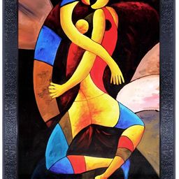 PnF Black & Red Abstract Wall Painting-picture-17