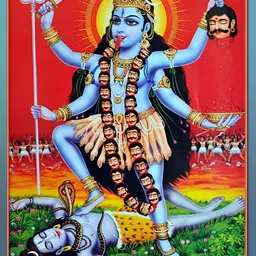 Wallpics Blue & Red Printed Religious Waterproof High Quality Wall Poster-picture-27