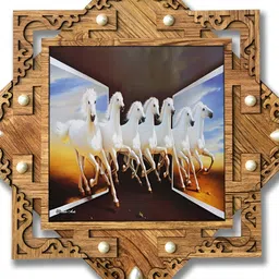 PnF Brown & White Wooden Birds and Animals Wall Art-picture-11