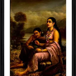 Adventures India Black & Beige Wooden Painting Wall Art-image-82