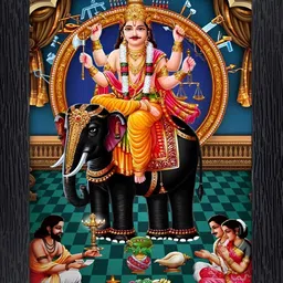 PnF Black & Green Wooden Religious Painting Wall Art-picture-28