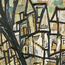 Adventures India Black & Beige Wooden Abstract Painting Wall Art-picture-16