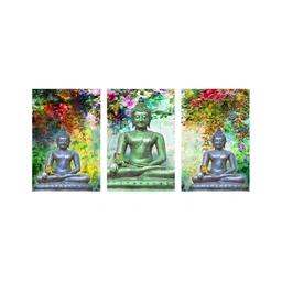 999Store Green & Red 3 Pieces Canvas Wall Paintings-picture-26