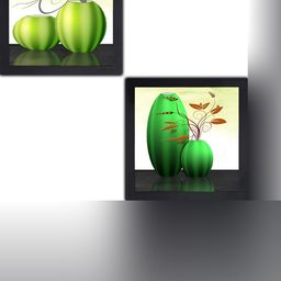 PnF Black & Green 2 Pieces Wooden Painting Wall Arts-picture-44