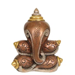 Exotic India Gold-Toned Modern Ganesha Hollow Wall Hanging-picture-39