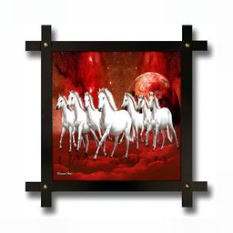 PnF Red & White Wooden Birds and Animals Wall Art-picture-10