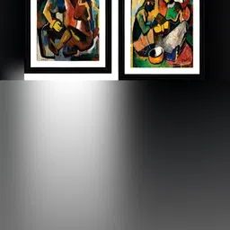Adventures India Black & White 2 Piece Wooden Wall Painting-picture-32