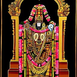 Wallpics Gold Toned & Pink Religious Wall Poster-image-4