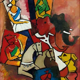 Adventures India Red & Black Wooden Painting Wall Art-image-18