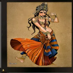 PnF Beige & Blue Wooden Other Wall Painting-image-93