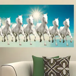 British Terminal White & Blue Canvas Birds and Animals Printed Wall Stickers-picture-14