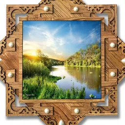 PnF Blue & Green Wooden Floral and Botanical Wall Art-picture-11