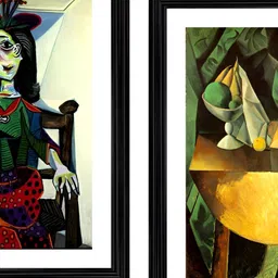 Adventures India Yellow & Green 2 Pieces Wooden Paintings Wall Art-picture-36
