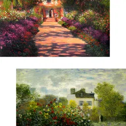 Adventures India Green & Purple 2 Pieces Wooden Painting Wall Arts-image-95