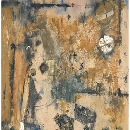 Adventures India Cream-Coloured & Grey Abstract Wooden Painting Wall Art-image-73