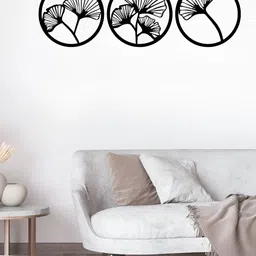 ARTROOMS Black Flowers Metal Wall Decor-image-35