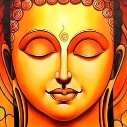 British Terminal Orange & Brown Buddha Religious Wall Poster-image-41